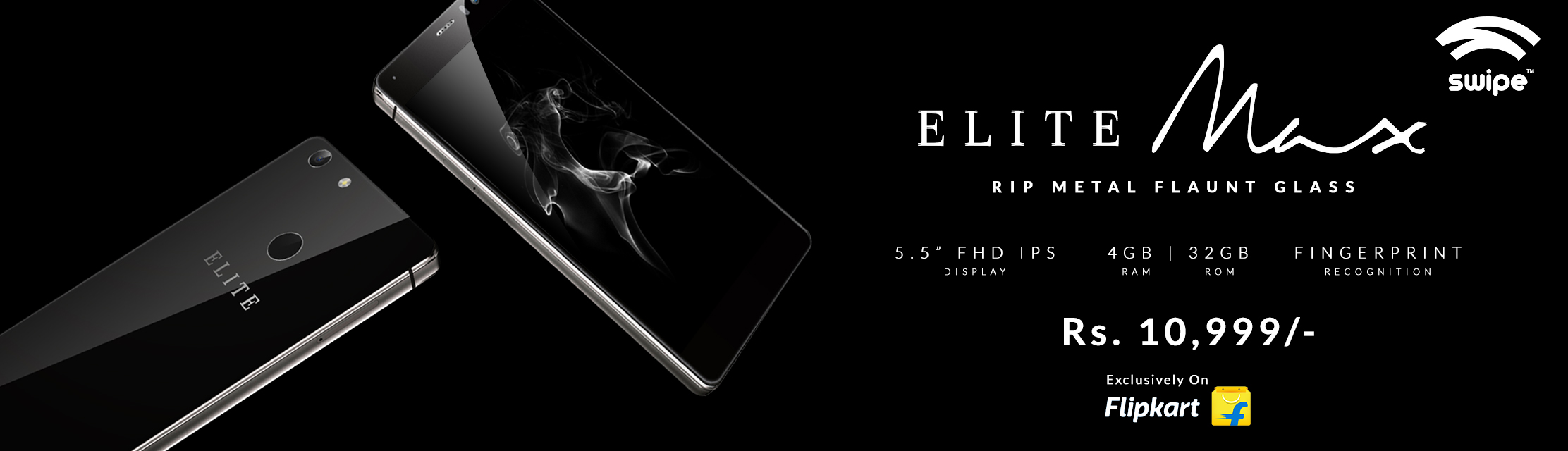 Swipe launches ELITE Max - India’s most affordable 4GB RAM smartphone exclusively on Flipkart at Rs.10,999